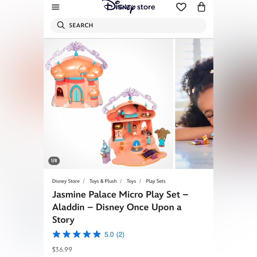 Jasmine Palace Micro Play Set – Aladdin – Disney Once Upon a Story